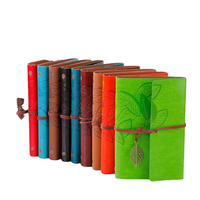 A5 personnalisé Vintage Journal en cuir professionnel carnet de voyage imprimé journal spirale affaires organisateur feuilles mobiles pendentif