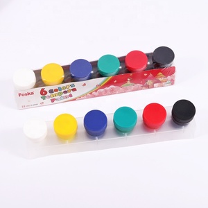 Tubo de pintura líquida Foska, suministro de arte creativo DIY, juego de pintura de témpera de dedo lavable para niños multicolor personalizado, 22ML - Product Image 2