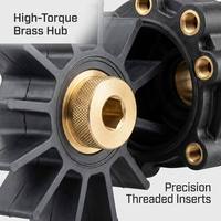 Kit d'impeller de pompe à eau Jacey Aftermarket pour moteur marin à propulsion arrière 984461 18-3348 983895 984744 – Kit de révision