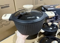 Coffret Cadeau Mariage Premium – Ensemble de 10 Pièces avec Revêtement Minéral, Casseroles Côtelées 20-32cm et Poêle à Frire Profonde 28cm – Vente en Gros d'Articles de Cuisine en Vrac