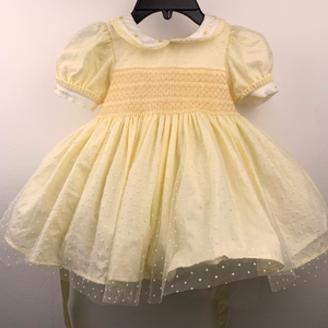 ชุดเจ้าหญิง Smocked แบบปรับแต่งได้เสื้อผ้าปาร์ตี้สำหรับเด็กผู้หญิงอายุ2-12ปีผลิตจากเวียดนาม - Product Image 1