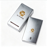 Kotak Lilin Kustomisasi Grosir MOQ Rendah, Kardus Murah Berlapis Foil Emas, Biodegradable, Hitam Putih Coklat, Logo Kustom, Laminasi