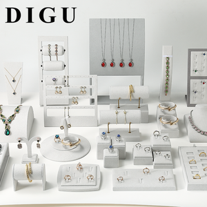 Ensemble <span class=keywords><strong>de</strong></span> présentoirs à <span class=keywords><strong>bijoux</strong></span> DIGU gris, support pour bagues et boucles d'oreilles, possibilité <span class=keywords><strong>de</strong></span> combiner librement <span class=keywords><strong>les</strong></span> présentoirs à <span class=keywords><strong>bijoux</strong></span> pour toutes <span class=keywords><strong>les</strong></span> catégories - Product Image 5