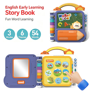 <span class=keywords><strong>Livre</strong></span> sonore éducatif précoce portable, <span class=keywords><strong>livre</strong></span> d'histoires interactif tactile avec lumière et mélodie pour bébé, jouet cadeau - Product Image 1