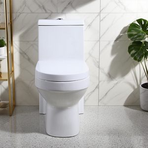 Yida một mảnh 300/400mm thô trong nhà vệ sinh gốm trắng nhà vệ sinh bát đất hiếm kháng khuẩn men chậm xuống Bìa ghế Siphon <span class=keywords><strong>WC</strong></span> - Product Image 4