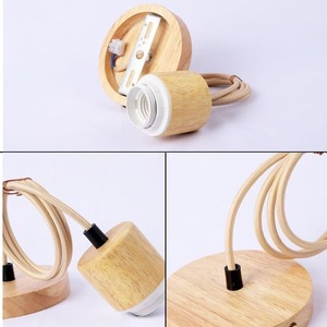 Lámpara Colgante Retro de Madera E27 LED AC 220V para Hoteles y Casas de Huéspedes - Product Image 3