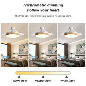 Ventiladores De Techo Modernos Ventilador De Techo Retráctil Led De 42 Pulgadas Ventilador De Techo Invisible Inteligente Con Luz Y Control Remoto - Product Image 6