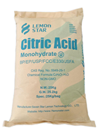 TTCA/Ensign Vente en gros d'acide citrique monohydraté anhydre 8-40 30-100 poudre de maille