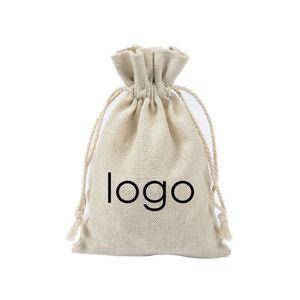 Custom Cotton Canvas Drawstring Cotton <b>Bag</b> Bunched Mouth Cotton Hemp Drawstring Storage <b>Bag</b> Pocket - Product Image 2