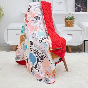 Couverture de voyage en coton pour enfants, nouveau, usine chinoise,, couverture de voyage confortable, pois - Product Image 2