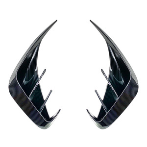 Bmw 3 Series G20 Rear Bumper Wind Blade Piano Black Carbon Fiber Texture Abs <b>Decal</b> For 320i 330i 2019 2022 - Product Image 4