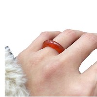 Bague en cristal naturel Aventurine et Quartz Rose, Bague Ronde Unisexe, Simple et Polyvalente, Accessoire DIY, Vente en Gros