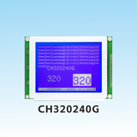 CH320240G COG 5.1 Inci 320240 Modul LCD Grafis Monokrom Chip RA8806 Perpustakaan Karakter Cina Layar LCD Matriks Titik 320X240
