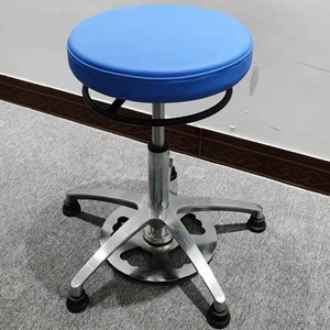 Ke Ming Dental <b>Stool</b> Adjustable Height Swivel Chair Office Use Leather Seat With Wheels - Product Image 1