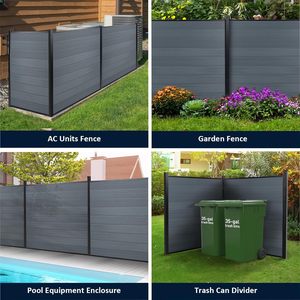 Vente en gros de clôture extérieure étanche composite anti-uv <span class=keywords><strong>bois</strong></span> plastique moderne certifiée CE en Wpc pour balcon de jardin - Product Image 3