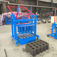 Presse manuelle portable pour la fabrication de blocs de béton creux, de pavés solides et de petites briques de ciment personnalisées