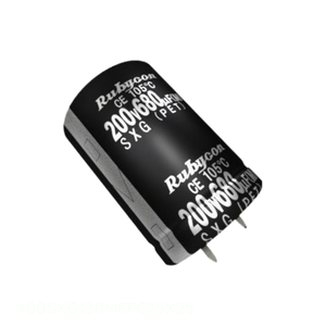 ตัวเก็บประจุแบบสแนป th แบบมีฝาปิด400SXG120MEFC25X25 120 uF 20% 400V ของแท้ - Product Image 1