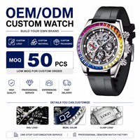 Montre mécanique automatique chronographe Pagani Design PD-1653 personnalisée pour homme, bracelet squelette en acier, montre de luxe pour course, OEM ODM