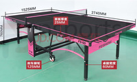 Table de tennis de table double pliable de haute qualité, détachable, 25 mm, pour entraînement en intérieur