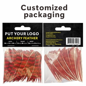 Pluma de tiro con arco de 3 pulgadas y 4 pulgadas, escudo parabólico de ala izquierda y derecha, pluma de Tiro con Arco Natural con barras sólidas - Product Image 4