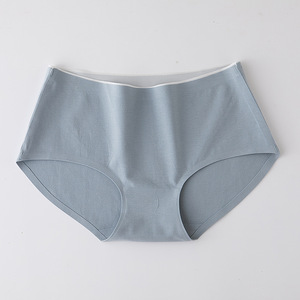Mutandine a vita media di alta qualità mutandine in cotone tinta unita mutandine da donna <span class=keywords><strong>senza</strong></span> cuciture in cotone per ragazze - Product Image 4