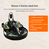 X-KART Mission-E Advanced Xkart, performances exceptionnelles, 60V 50Ah, kart électrique, 70 km/h, batterie à charge rapide pour adultes/conducteurs