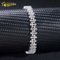 Passe Testeur de Diamant Collier Chaîne à Maillons Cubains Chrome Hearts en Argent Sterling 925 Massif avec Moissanite VVS Personnalisée Bijoux Hip Hop Bracelet Croix