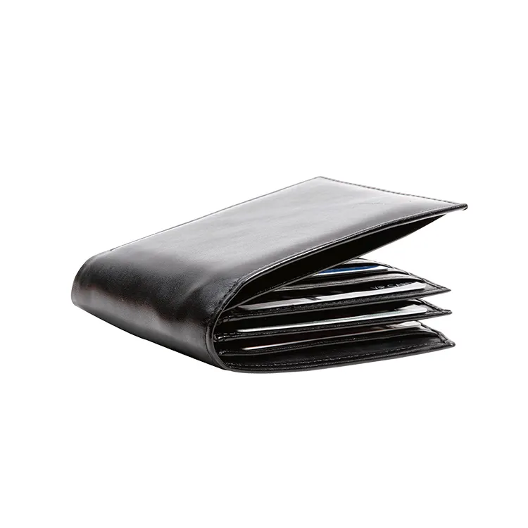 Travelsky Hot Selling Custom Genuine Leather Rfid Wallet For Travel Men Card Holder Wallet