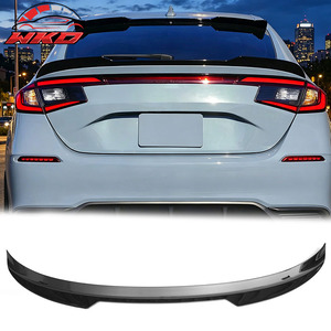 สปอยเลอร์หลังทรง V สีดำเงา สำหรับ Civic FL Type R Hatchback ปี 2022-2026 - Product Image 1