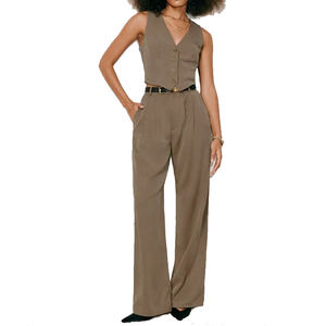 Fashion <strong>Smart</strong> <strong>Lady</strong> Pants Zip Fly <strong>Suit</strong> Dress Straight Leg Long Pants Women High Waist Wide Leg <strong>Trousers</strong> - Product Image 6