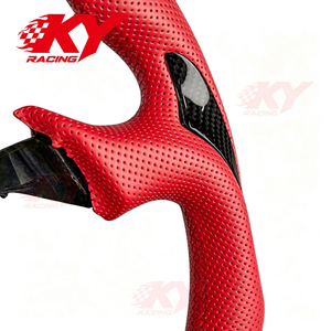 พวงมาลัยคาร์บอนไฟเบอร์แข่งแบบกำหนดเองสำหรับฮอนด้า S2000 AP Acura RSX Type S Honda Civic Si รองรับจอแสดงผล LED rpm - Product Image 3