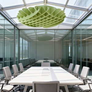 Panneaux acoustiques en feutre PET suspendus, baffles acoustiques en polyester pour <span class=keywords><strong>plafond</strong></span>, légers, faciles à installer, panneaux de <span class=keywords><strong>plafond</strong></span> pour bureau, suspendus - Product Image 6
