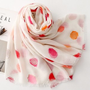 Fancy New Floral Polyester Hijab Scarf Gold Foil Printed Summer Long Multifunction Outdoor Activities - Product Image 4