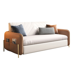 Sillón Cama Plegable de Madera Moderno, Sofá Cama de Tres Plazas, Diván Multifuncional para Sala de Estar - Product Image 2