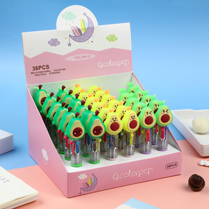 ปากกาลูกลื่น<span class=keywords><strong>การ์ตูน</strong></span> 4 สี ปากกาสีสันสดใส ปากกาเน้นข้อความสำหรับจดบันทึก สมุดโน้ต <span class=keywords><strong>Netflix</strong></span> ปากกาลูกลื่น ของขวัญ - Product Image 6