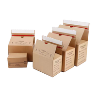 Boîtes plates personnalisées avec logo, fermeture éclair autobloquante, pour produits alimentaires, en carton ondulé recyclé, avec fermeture ziplock et vernissage