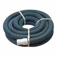 Tuyau d'aspiration pour piscine en EVA robuste, enroulé en spirale, avec manchon pivotant pour piscines enterrées et hors sol