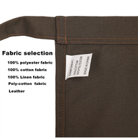 Jupe de serveur de cuisine de restaurant personnalisée, grand tablier de serveur en polyester à nouer à la taille, tablier de bistro pour le travail, uniforme de café