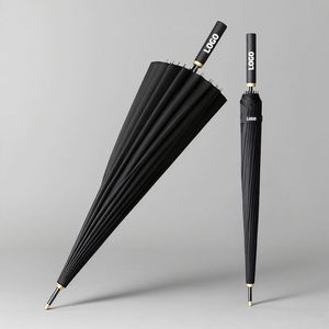 24K Golf Extra-<b>Large</b> <b>Umbrella</b> Straight Handle Classic Anti-Storm Business <b>Umbrella</b> with Logo Printing <b>Umbrella</b> High Quality - Product Image 1