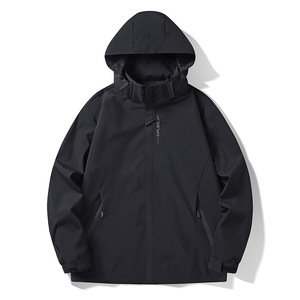 Chaqueta de Hombre para Primavera y Otoño, Impermeable y Cortavientos, Prenda Técnica Unisex para Actividades Extremas, Diseño Simple - Product Image 1