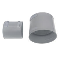 Connecteurs directs de tuyau de PE, têtes de conversion d'air frais d'égal-diamètre, accessoires pour des systèmes de ventilation d'air.