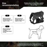 Harnais de poitrine multifonctionnel pour animaux de compagnie en tissu Oxford durable, conception anti-évasion pour chiens de grande et moyenne taille