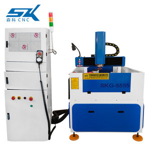 Centro de <span class=keywords><strong>Trabajo</strong></span> CNC para Biselado de Vidrio de 550*550 mm, Máquina de Corte y Pulido de Vidrio CNC de 3 Ejes Totalmente Automática - Product Image 1
