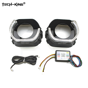 Mới phổ quát 3.0 inch 5D pha lê mắt thiên thần đèn màu vàng và trắng hai màu L loại mắt thiên thần ma thuật Ngựa chạy ngày ánh sáng - Product Image 3