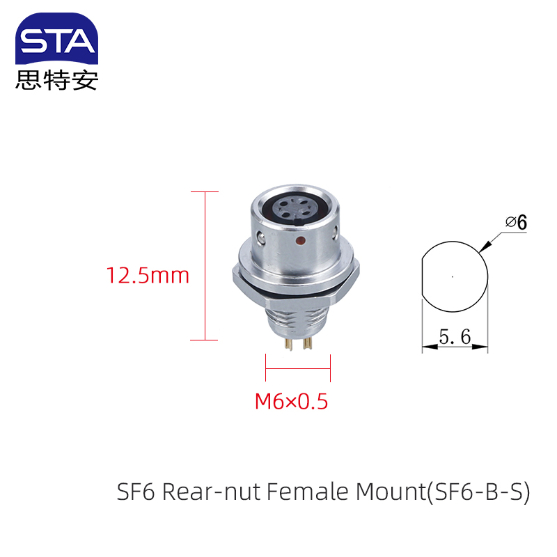 Front Mount Female Receptacle