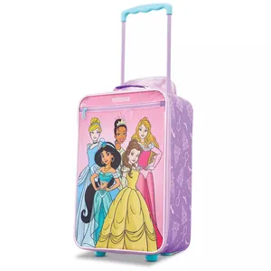 Mala de bagagem de carrinho infantil, sacos personalizados de malas com rodas do oem de 18''
