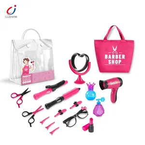 Chengji Children Play Hairdressing Make Up Toy Hair Cutting Girls Toys Beauty Set Makeup Kid Beauty Salon Play Set Toys