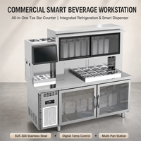 Machine à Bubble Tea Automatique Intelligente pour Boissons Froides, Café, Boba, Thé au Lait pour Salon de Thé
