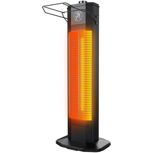 <b>Electric</b> Infrared Portable <b>Patio</b> <b>Heater</b> with Tip-over Protection for Outdoor Household Use Waterproof Gold Holegen Tube - Product Image 1