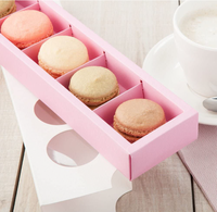 Boîte personnalisées de Macaron noir, emballage cadeau, vente en gros, boîtes